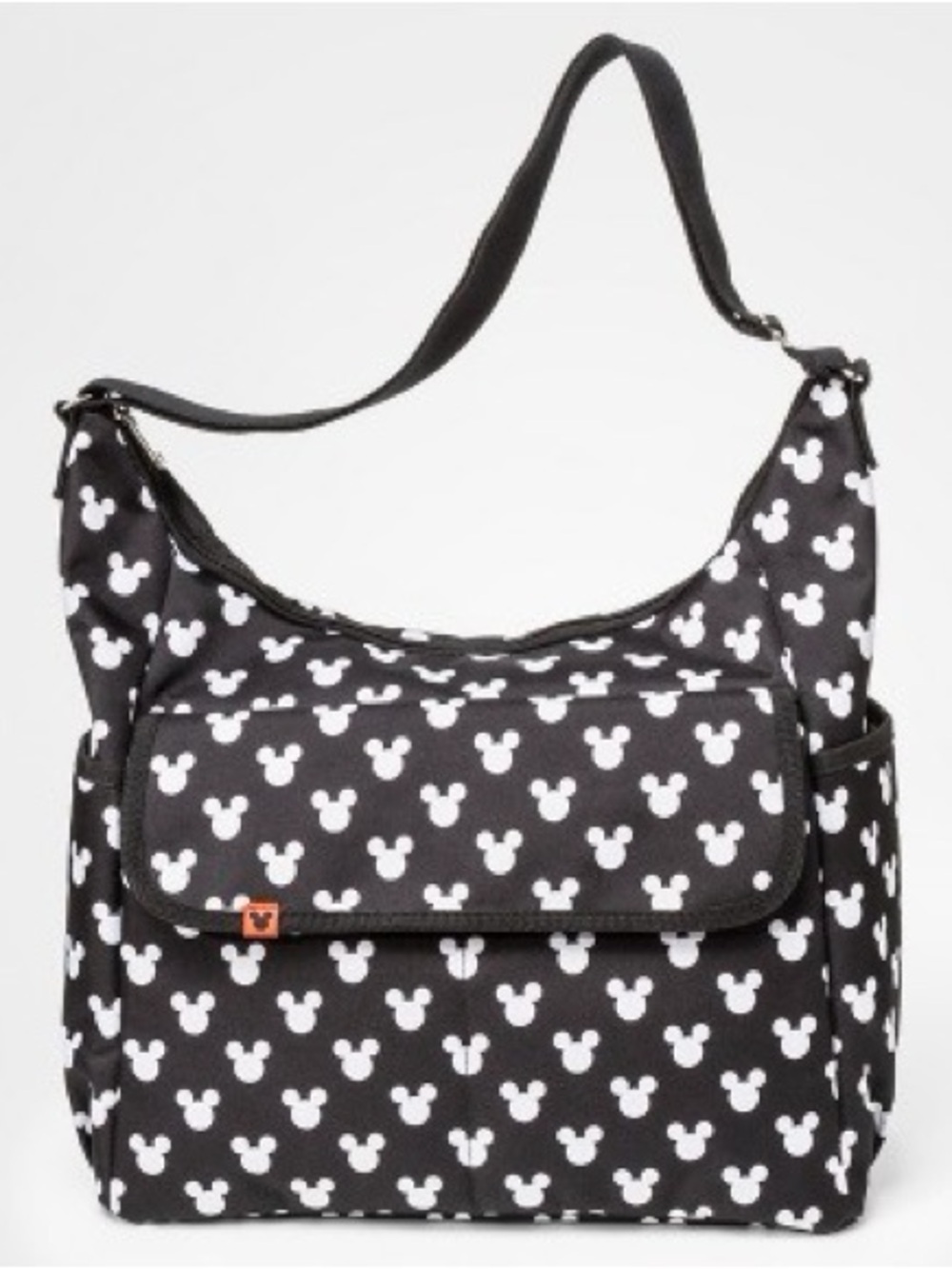 Black and White Patterned Diaper Bag
